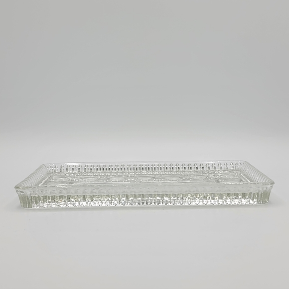 Federal Glass Clear Windsor Relish Tray, 8 3/8" - 1950s Vintage - Picture 6 of 8